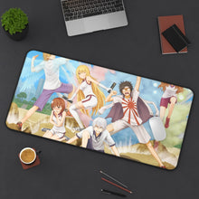 Load image into Gallery viewer, A Certain Scientific Railgun Mikoto Misaka Mouse Pad (Desk Mat) On Desk
