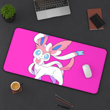 Load image into Gallery viewer, Sylveon Mouse Pad (Desk Mat) On Desk

