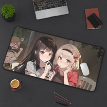 Load image into Gallery viewer, Lycoris Recoil Takina Inoue, Chisato Nishikigi Mouse Pad (Desk Mat) On Desk
