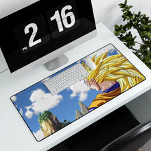 Load image into Gallery viewer, SS3 Goku Mouse Pad (Desk Mat) With Laptop
