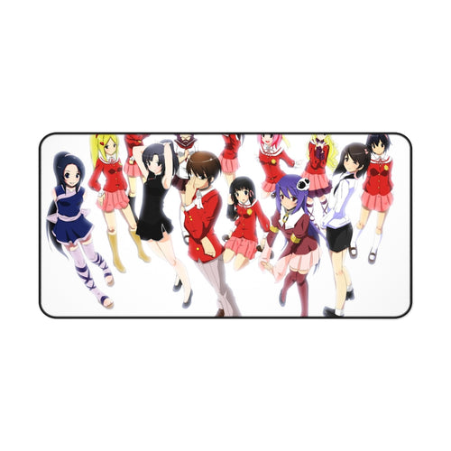 The World God Only Knows Keima Katsuragi, Elucia De Lute Ima, Chihiro Kosaka, Shiori Shiomiya, Kanon Nakagawa Mouse Pad (Desk Mat)