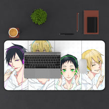Load image into Gallery viewer, Durarara!! Izaya Orihara, Shizuo Heiwajima, Masaomi Kida Mouse Pad (Desk Mat) With Laptop
