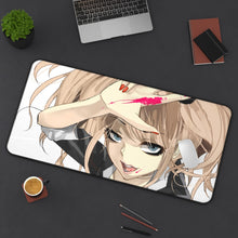 Load image into Gallery viewer, Junko Enoshima Mouse Pad (Desk Mat) On Desk
