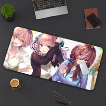 Load image into Gallery viewer, The Quintessential Quintuplets Miku Nakano, Itsuki Nakano, Nino Nakano, Yotsuba Nakano, Ichika Nakano Mouse Pad (Desk Mat) On Desk
