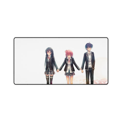 My Teen Romantic Comedy SNAFU Hachiman Hikigaya, Yukino Yukinoshita, Yui Yuigahama Mouse Pad (Desk Mat)