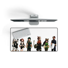 Load image into Gallery viewer, My Hero Academia Izuku Midoriya, Katsuki Bakugou, Tenya Iida, Tsuyu Asui Mouse Pad (Desk Mat) On Desk
