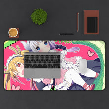 Load image into Gallery viewer, Miss Kobayashi&#39;s Dragon Maid Kanna Kamui, Kobayashi San Chi No Maid Dragon, Tohru Mouse Pad (Desk Mat) With Laptop
