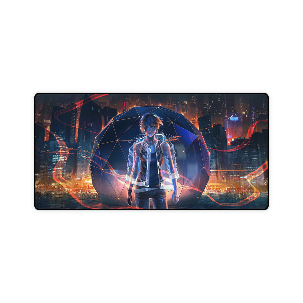 Sci-Fi Anime Boy City Art Mouse Pad (Desk Mat)