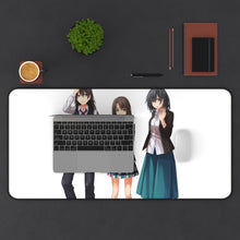 Load image into Gallery viewer, My Teen Romantic Comedy SNAFU Haruno Yukinoshita, Shizuka Hiratsuka Mouse Pad (Desk Mat) With Laptop

