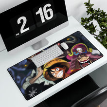 Load image into Gallery viewer, One Piece Monkey D. Luffy Mouse Pad (Desk Mat) With Laptop
