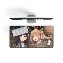 Load image into Gallery viewer, Lycoris Recoil Takina Inoue, Chisato Nishikigi Mouse Pad (Desk Mat) On Desk

