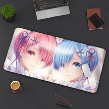 Load image into Gallery viewer, ram&amp;rem Mouse Pad (Desk Mat) On Desk
