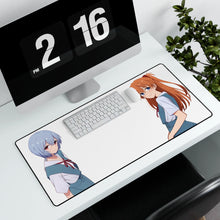 Load image into Gallery viewer, Neon Genesis Evangelion - Asuka Langley Sohryu and Rei Ayanami Mouse Pad (Desk Mat) With Laptop
