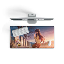 Load image into Gallery viewer, Girl Praying at a Grave Mouse Pad (Desk Mat) On Desk
