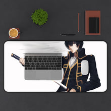 Load image into Gallery viewer, Gintama Toushirou Hijikata Mouse Pad (Desk Mat) With Laptop
