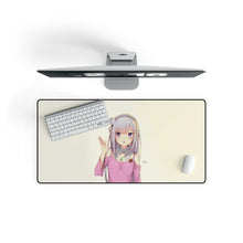 Load image into Gallery viewer, Emilia tan &lt;3 Mouse Pad (Desk Mat) On Desk
