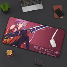 Load image into Gallery viewer, Guilty Crown Inori Yuzuriha Mouse Pad (Desk Mat) On Desk
