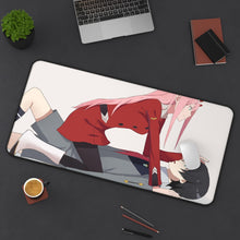 Load image into Gallery viewer, Darling In The FranXX Mouse Pad (Desk Mat) On Desk
