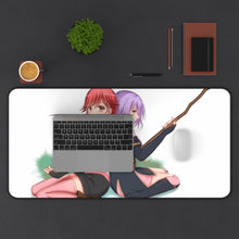 Load image into Gallery viewer, Yume and Shihoru Mouse Pad (Desk Mat) With Laptop
