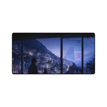 Load image into Gallery viewer, Anime Girl Cat Art Night Mouse Pad (Desk Mat)

