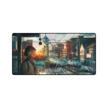 Load image into Gallery viewer, Girl waiting for the train Mouse Pad (Desk Mat)
