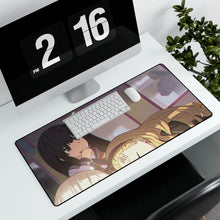 Load image into Gallery viewer, Lycoris Recoil Takina Inoue, Chisato Nishikigi, Kurumi Mouse Pad (Desk Mat) With Laptop
