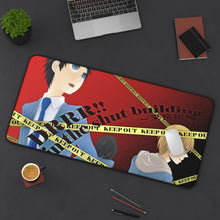 Load image into Gallery viewer, Durarara!! Masaomi Kida, Anri Sonohara Mouse Pad (Desk Mat) On Desk
