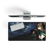 Load image into Gallery viewer, Shinoa, Yu &amp; Yoichi At The Roof Mouse Pad (Desk Mat) On Desk
