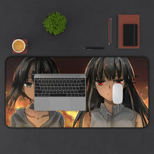 Load image into Gallery viewer, Akame and Kurome Mouse Pad (Desk Mat) With Laptop
