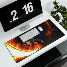 Load image into Gallery viewer, Tanjiro, Flaming, Katana, Kimetsu no Yaiba, Mouse Pad (Desk Mat)
