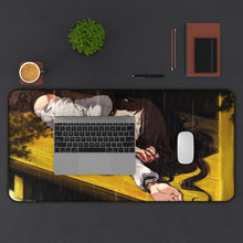 Load image into Gallery viewer, Eru Chitanda  Laying on the floor Mouse Pad (Desk Mat) With Laptop
