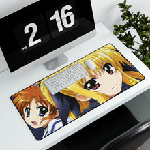 Load image into Gallery viewer, Magical Girl Lyrical Nanoha Mouse Pad (Desk Mat) With Laptop

