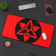 Load image into Gallery viewer, Sharingan, Mangekyō Sharingan Mouse Pad (Desk Mat) On Desk
