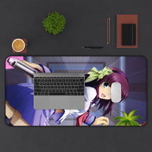 Load image into Gallery viewer, Angel Beats! Yuri Nakamura Mouse Pad (Desk Mat) With Laptop
