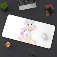 Load image into Gallery viewer, EroManga-Sensei Mouse Pad (Desk Mat) On Desk
