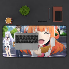 Load image into Gallery viewer, Plastic Memories Isla, Tsukasa Mizugaki, Michiru Kinushima, Zack Mouse Pad (Desk Mat) With Laptop
