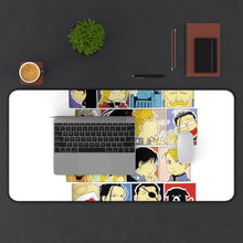 Load image into Gallery viewer, Anime FullMetal Alchemist Mouse Pad (Desk Mat) With Laptop
