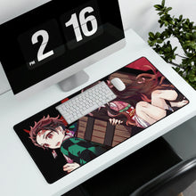 Load image into Gallery viewer, Tanjiro, Nezuko, Kimetsu no Yaiba, Mouse Pad (Desk Mat)
