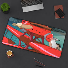 Load image into Gallery viewer, Porco Rosso Mouse Pad (Desk Mat) On Desk
