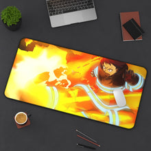 Load image into Gallery viewer, Fire Force Shinra Kusakabe Mouse Pad (Desk Mat) On Desk
