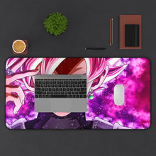 Load image into Gallery viewer, Black goku Mouse Pad (Desk Mat) With Laptop

