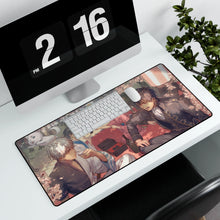 Load image into Gallery viewer, Gintama Gintoki Sakata, Kagura, Shimura Shinpachi, Toushirou Hijikata, Okita Sougo Mouse Pad (Desk Mat) With Laptop
