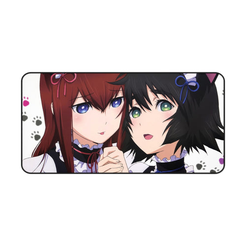 Makise and Mayuri Cosplay Mouse Pad (Desk Mat)