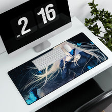 Load image into Gallery viewer, Butterfly Anime Girl Mouse Pad (Desk Mat) With Laptop
