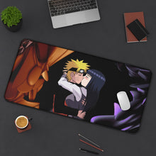 Load image into Gallery viewer, Naruto and Hinita Kissing Mouse Pad (Desk Mat) On Desk
