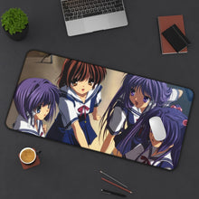 Load image into Gallery viewer, Clannad Nagisa Furukawa, Kyou Fujibayashi, Kotomi Ichinose, Ryou Fujibayashi Mouse Pad (Desk Mat) On Desk
