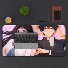 Load image into Gallery viewer, Hyouka Eru Chitanda Mouse Pad (Desk Mat) With Laptop
