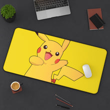 Load image into Gallery viewer, Pikachu Mouse Pad (Desk Mat) On Desk
