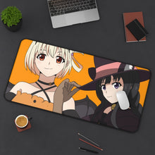 Load image into Gallery viewer, Lycoris Recoil Takina Inoue, Chisato Nishikigi Mouse Pad (Desk Mat) On Desk
