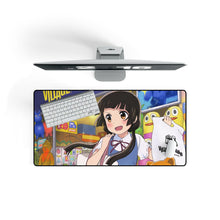 Load image into Gallery viewer, Kuma Miko: Girl Meets Bear Mouse Pad (Desk Mat) On Desk
